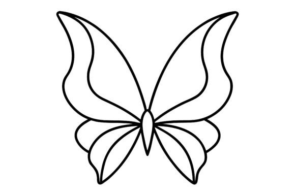 Abstract Butterfly Wings Continuous Line: A Design Evaluation