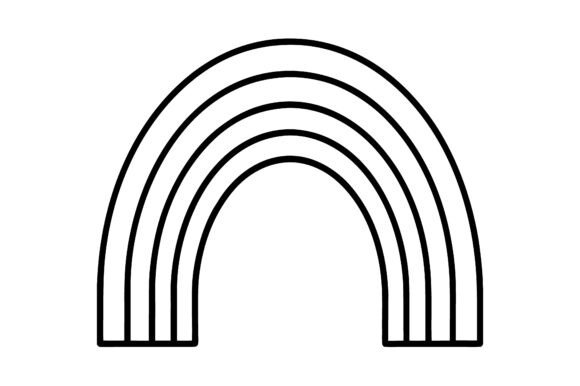 Abstract Rainbow Arch Line Design Guide