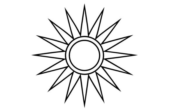 Abstract Sunburst Circle Minimal Line Sk: A Versatile Design Asset for Modern Branding