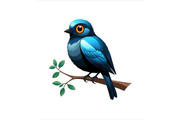 Beautiful Blue Bird Perched on a Branch: Elevating Your Creative Projects