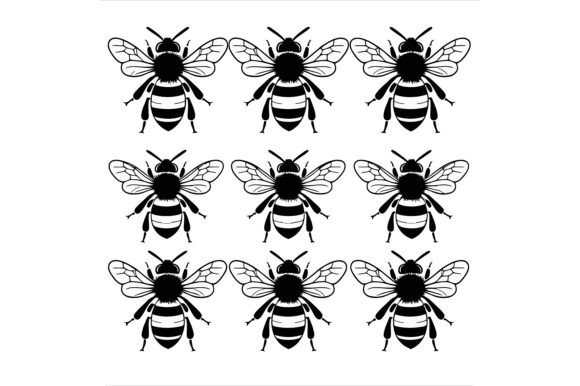 Bees in Black and White Style: A Practical Guide for Designers and Creators