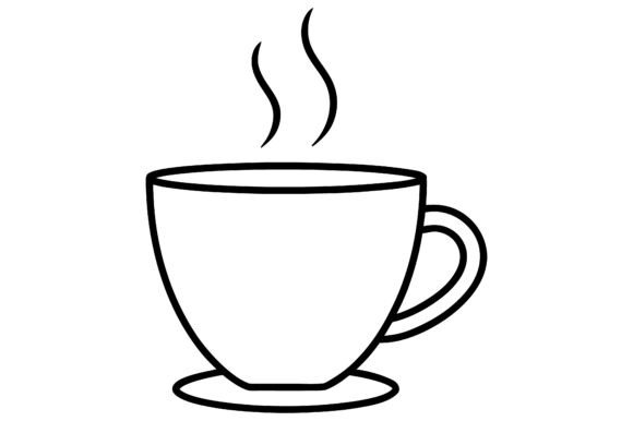 Elevating Brand Identity with the Coffee Cup Steaming Line Art Icon