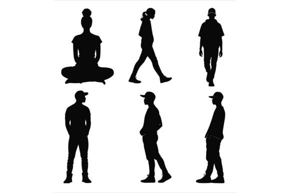 Silhouette of Diverse People: A Versatile Design Asset for Modern Creators
