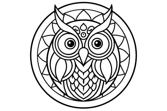 The Power of Minimalism: Integrating Abstract Owl Mandala Circle Line Art into Modern Design