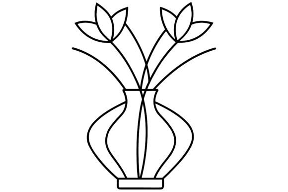 The Power of the Abstract Flower Vase Outline Minimal Lin in Modern Design
