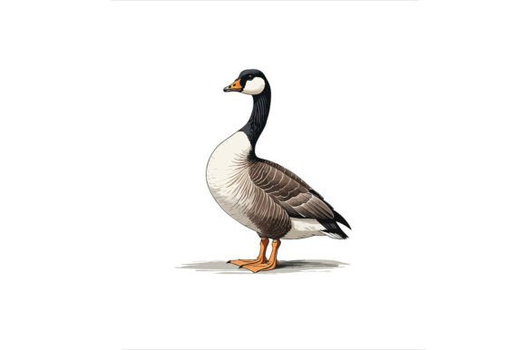 Vector Art of a Beautiful Canada Goose